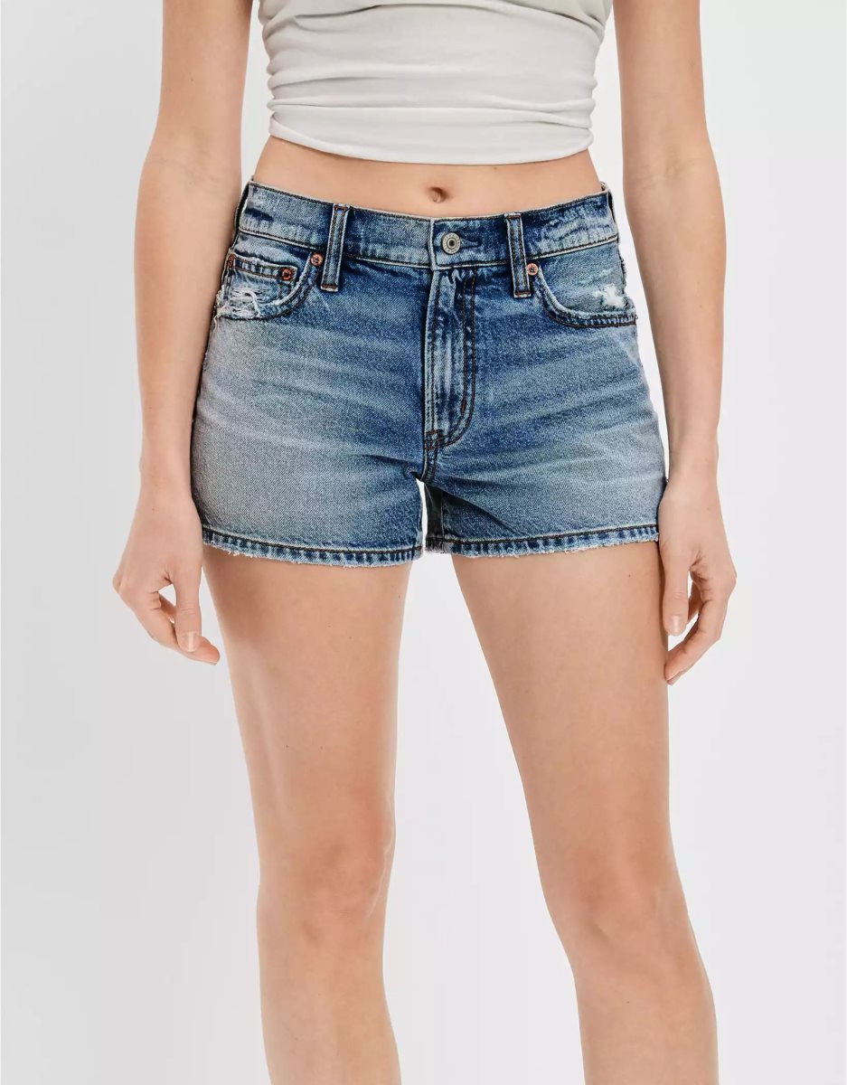 Shorts American Eagle AE Stretch Denim '90s Boyfriend Multicolore Femme | UZS-98596575